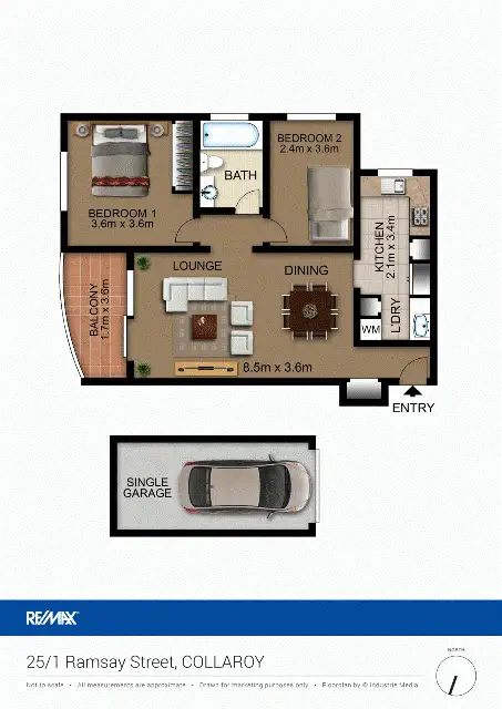 Floorplan of Homely unit listing, 25/1 Ramsay St, Collaroy NSW 2097