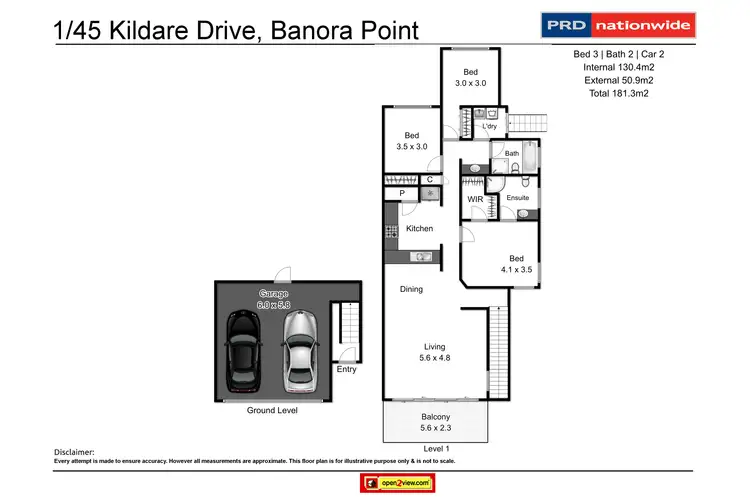 Floorplan of Homely house listing, 1/45 Kildare Drive, Banora Point NSW 2486