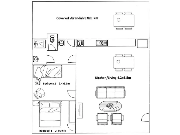 Floorplan of Homely house listing, 18a Giles Street, Encounter Bay SA 5211