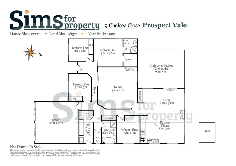Floorplan of Homely house listing, 9 Chelsea Close, Prospect Vale TAS 7250
