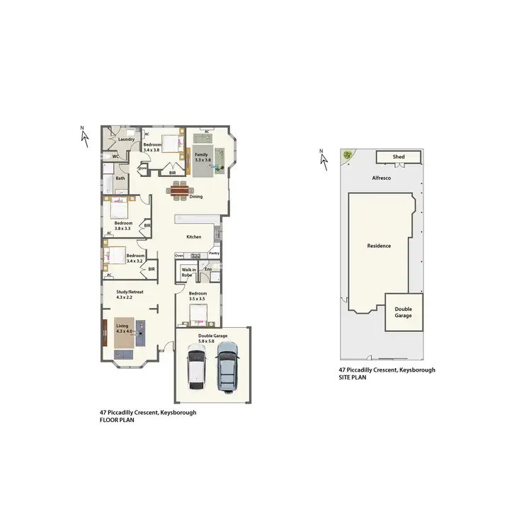 Floorplan of Homely house listing, 47 Piccadilly Crescent, Keysborough VIC 3173