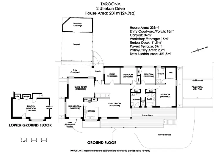 Floorplan of Homely house listing, 2 Utiekah Drive, Taroona TAS 7053