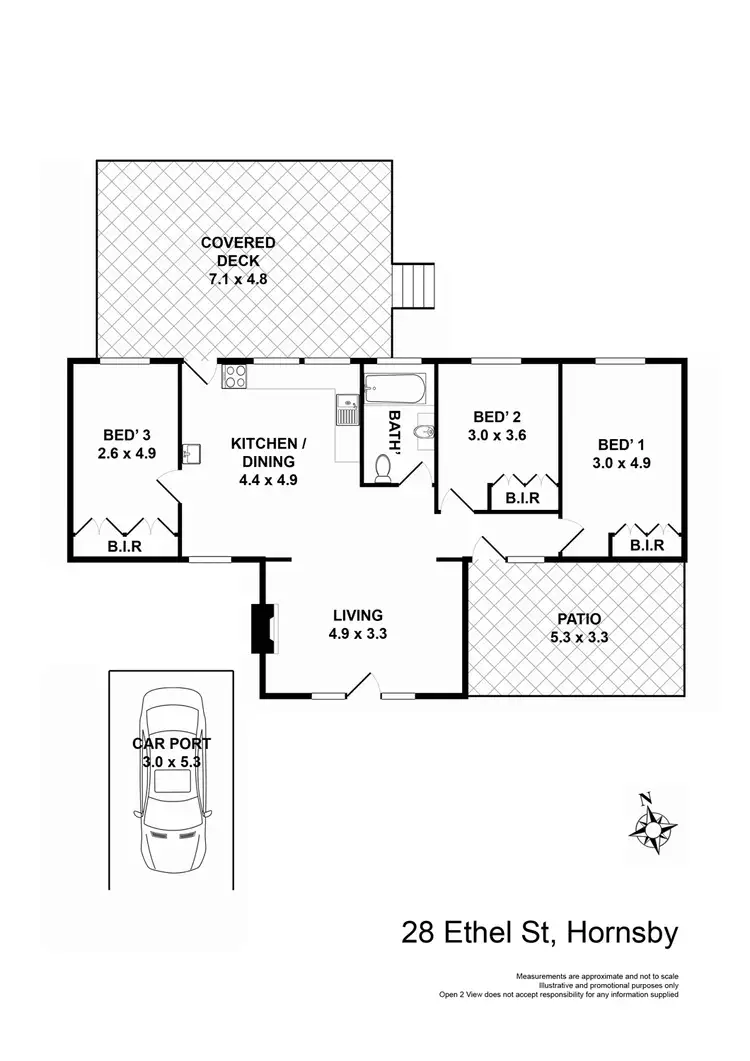 Floorplan of Homely house listing, 28 Ethel Street, Hornsby NSW 2077