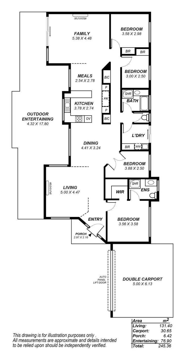 Floorplan of Homely house listing, 17 Honeysuckle Drive, Hillbank SA 5112