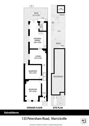 Floorplan of Homely house listing, 133 Petersham Road, Marrickville NSW 2204