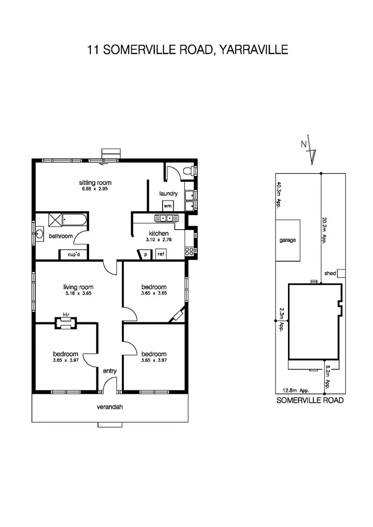 Floorplan of Homely house listing, 11 Somerville Road, Yarraville VIC 3013