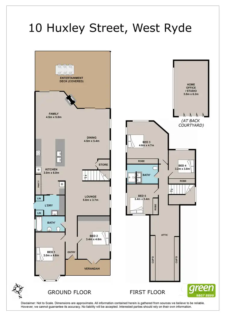 Floorplan of Homely house listing, 10 Huxley Street, West Ryde NSW 2114