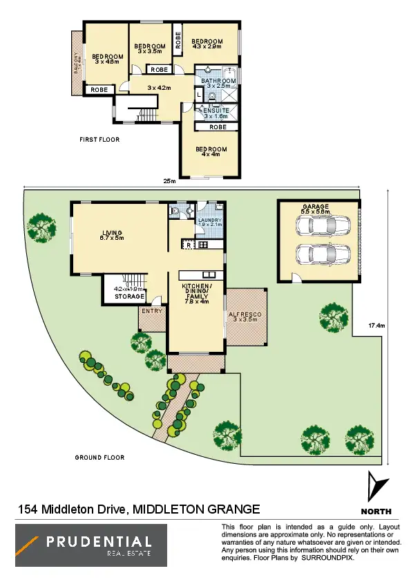 Floorplan of Homely house listing, 154 Middleton Drive, Middleton Grange NSW 2171