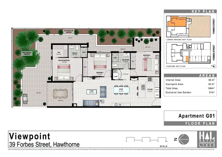 Floorplan of Homely unit listing, G01/39 Forbes Street, Hawthorne QLD 4171