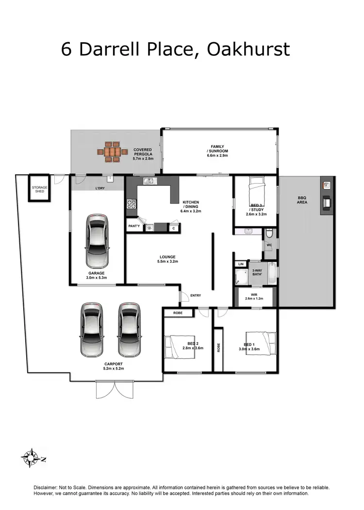 Floorplan of Homely house listing, 6 DARRELL PL, Oakhurst NSW 2761