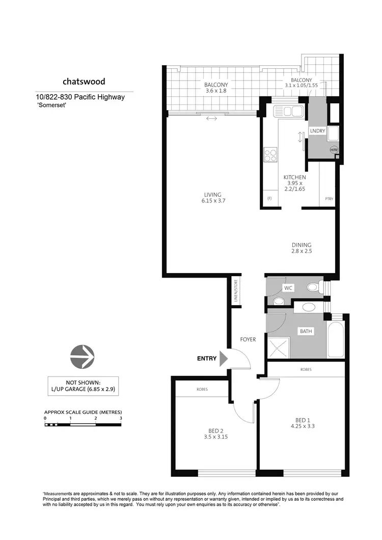 Floorplan of Homely apartment listing, 10/822 Pacific Highway, Chatswood NSW 2067