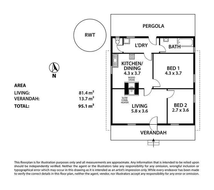 Floorplan of Homely rural property listing, 146 B Ken Hicks Road, Mount Pleasant SA 5235