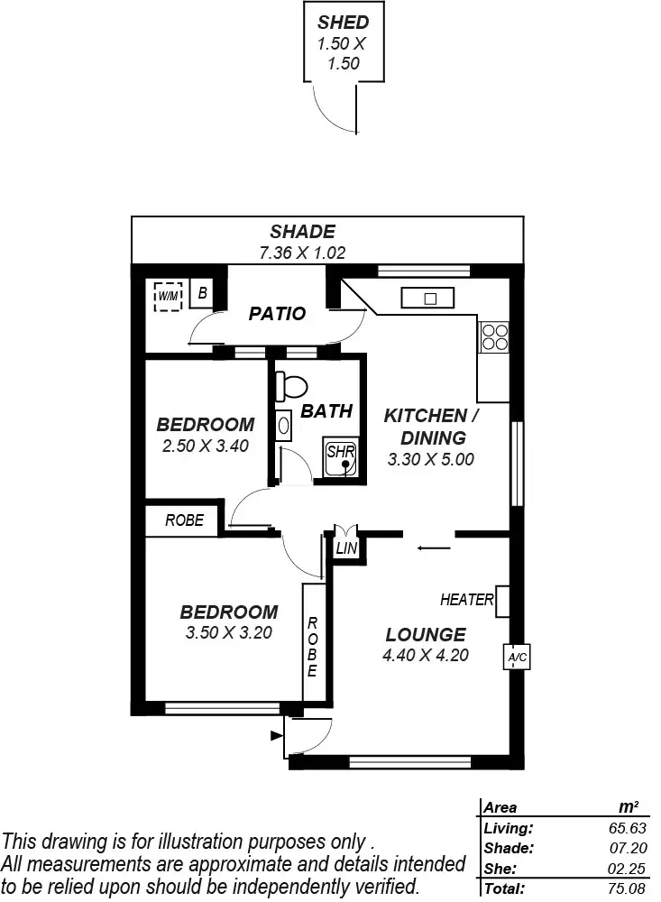 Floorplan of Homely unit listing, 5/2A Cedar Avenue, Royal Park SA 5014
