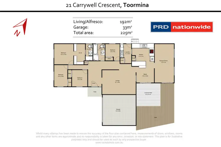 Floorplan of Homely house listing, 21 Carrywell Crescent, Toormina NSW 2452