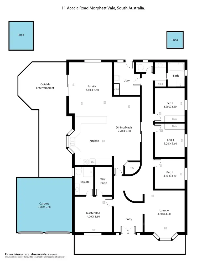 Floorplan of Homely house listing, 11 Acacia Road, Morphett Vale SA 5162
