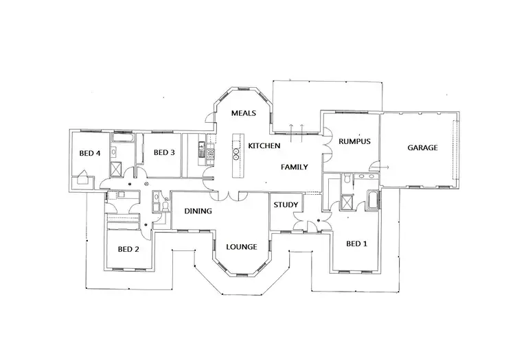 Floorplan of Homely house listing, 423 Clunes Road, Creswick VIC 3363
