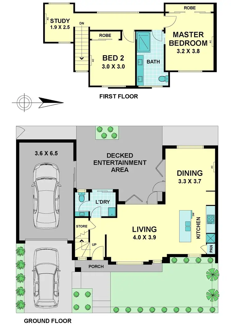 Floorplan of Homely townhouse listing, 29 Lawson Street, Essendon VIC 3040