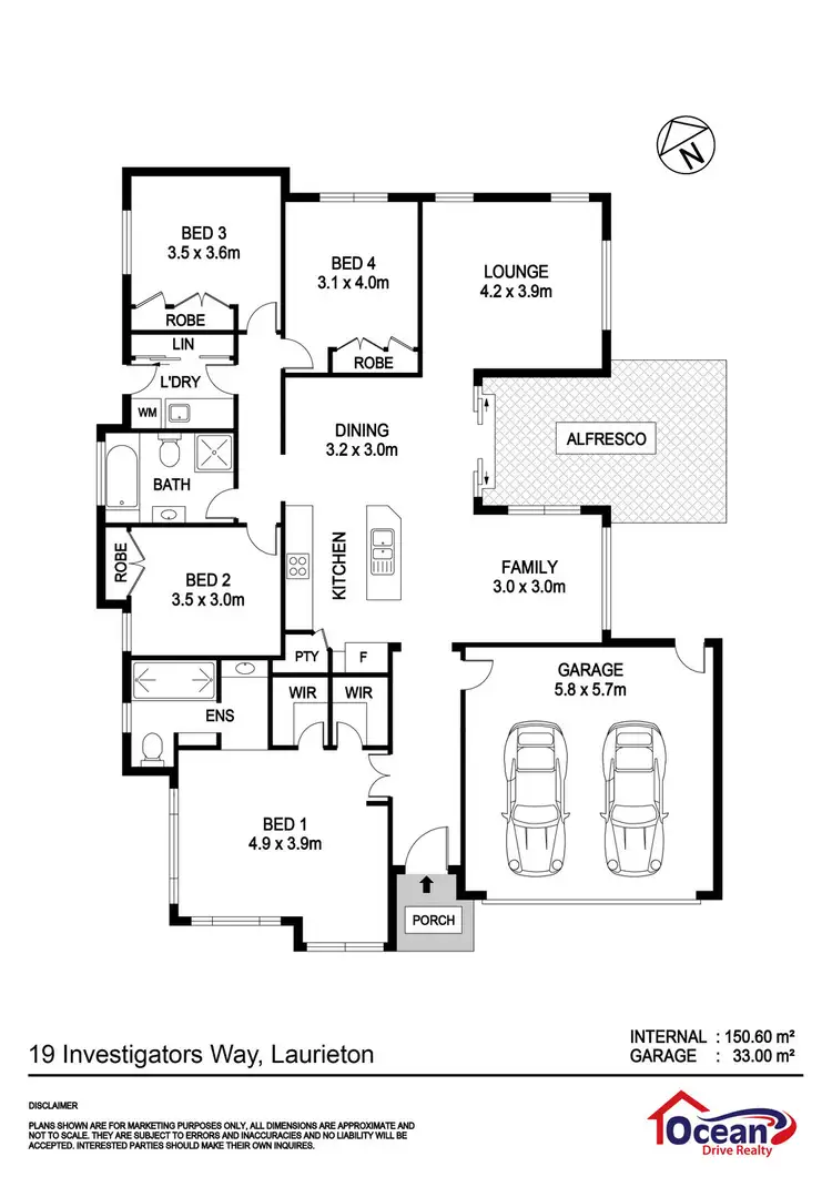 Floorplan of Homely house listing, 19 Investigator Way, Laurieton NSW 2443