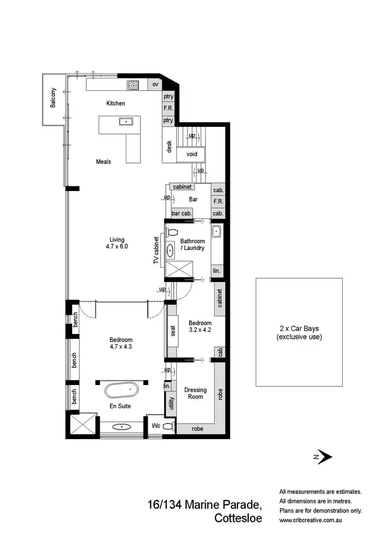 Floorplan of Homely house listing, 16/134 Marine Parade, Cottesloe WA 6011