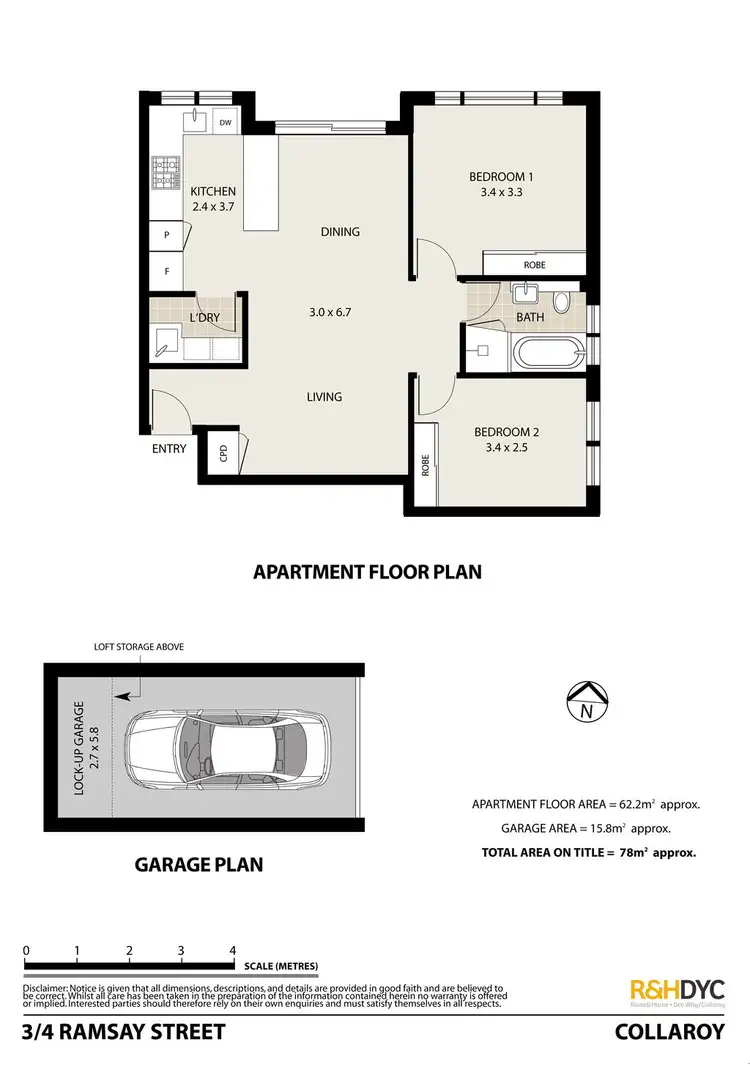 Floorplan of Homely unit listing, 3/4 Ramsay Street, Collaroy NSW 2097