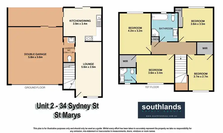 Floorplan of Homely townhouse listing, 2/34 Sydney Street, St Marys NSW 2760