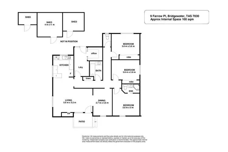 Floorplan of Homely house listing, 9 Farrow Place, Bridgewater TAS 7030