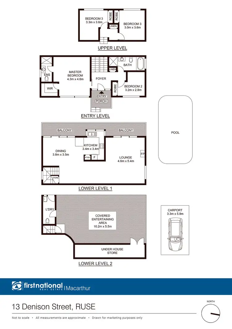 Floorplan of Homely house listing, 13 Denison Street, Ruse NSW 2560