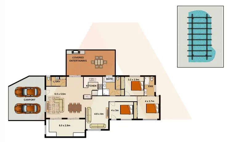 Floorplan of Homely house listing, 86 Parkes Drive, Helensvale QLD 4212
