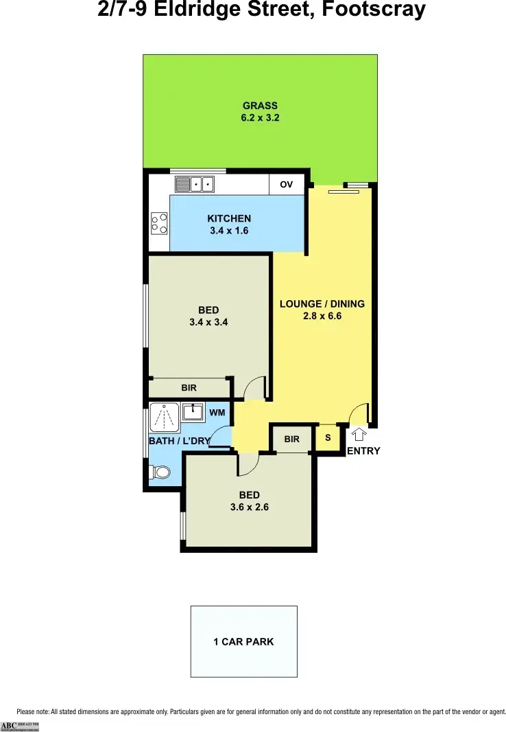 Floorplan of Homely apartment listing, 2/7-9 Eldridge Street, Footscray VIC 3011