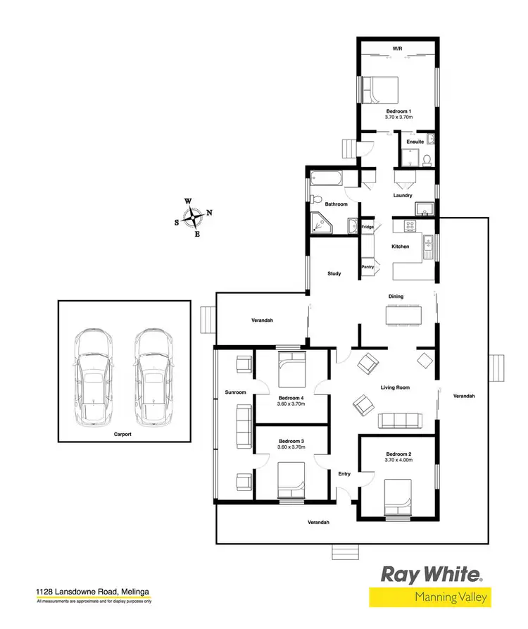 Floorplan of Homely rural property listing, 1128 Lansdowne Road, Melinga NSW 2430