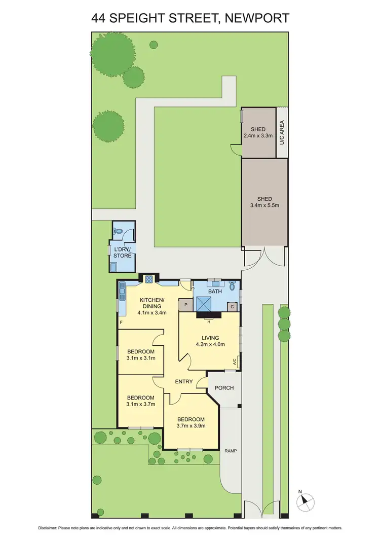 Floorplan of Homely house listing, 44 Speight Street, Newport VIC 3015