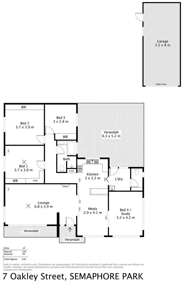 Floorplan of Homely house listing, 7 Oakley Street, Semaphore Park SA 5019