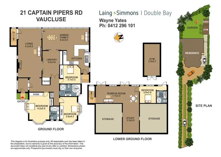 Floorplan of Homely house listing, 21 Captain Pipers Road, Vaucluse NSW 2030