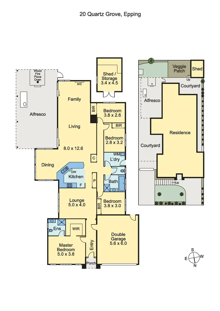 Floorplan of Homely house listing, 20 Quartz Grove, Epping VIC 3076