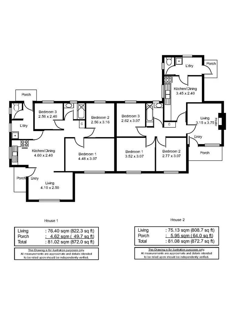 Floorplan of Homely house listing, 34 & 36 Quirke Avenue, Whyalla Stuart SA 5608