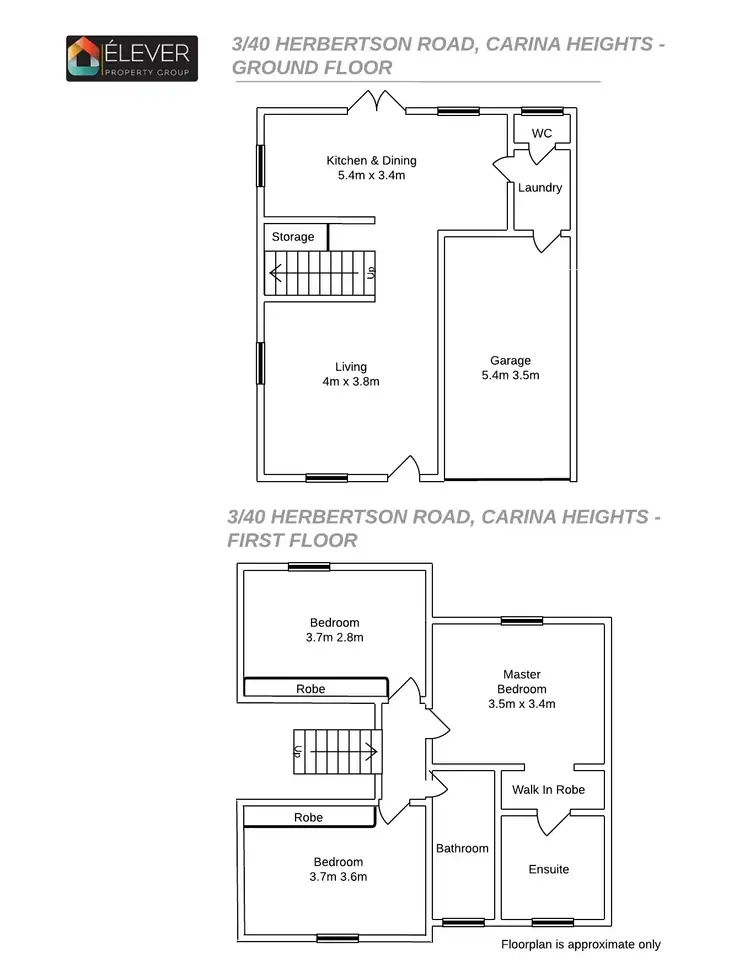 Floorplan of Homely townhouse listing, 3/40 Herbertson Road, Carina Heights QLD 4152