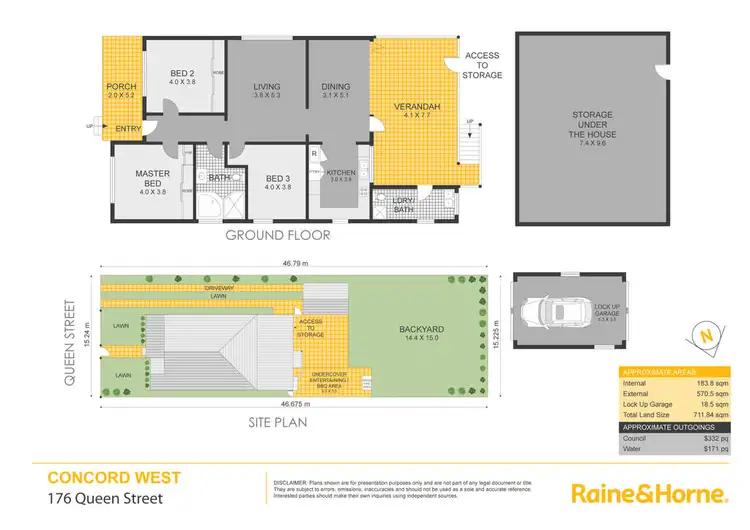 Floorplan of Homely house listing, 176 Queen Street, Concord West NSW 2138
