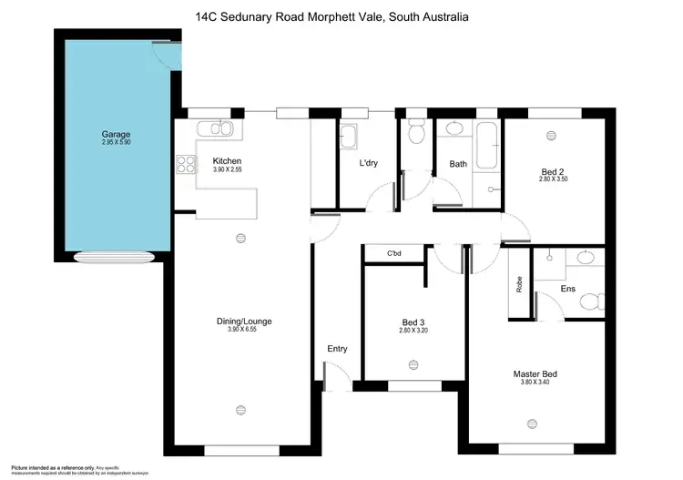 Floorplan of Homely house listing, 14c Sedunary Road, Morphett Vale SA 5162