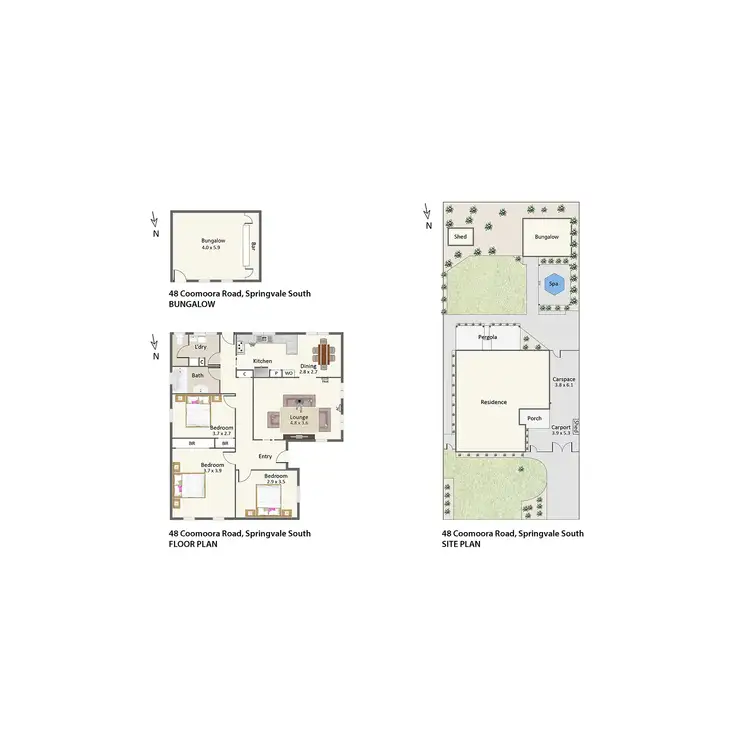 Floorplan of Homely house listing, 48 Coomoora Road, Springvale South VIC 3172