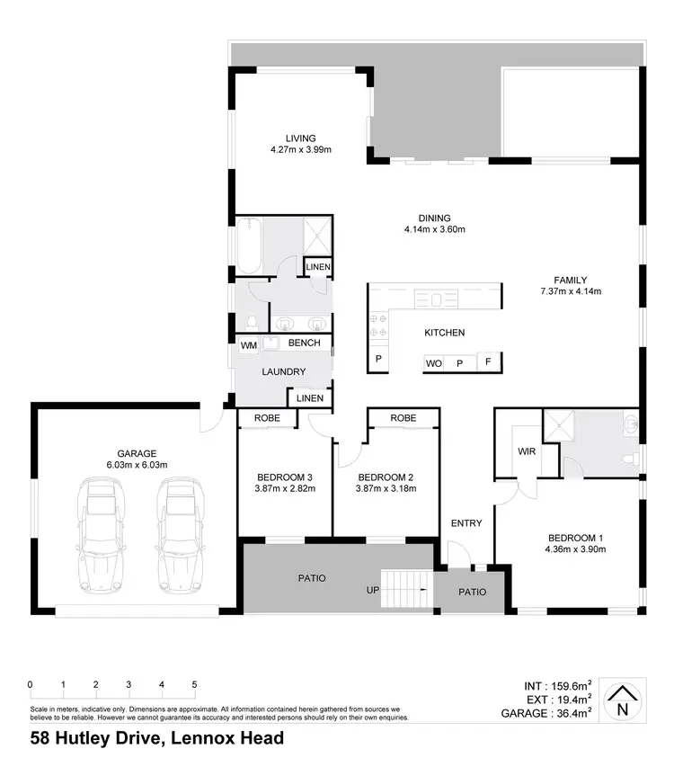 Floorplan of Homely house listing, 58 Hutley Drive, Lennox Head NSW 2478
