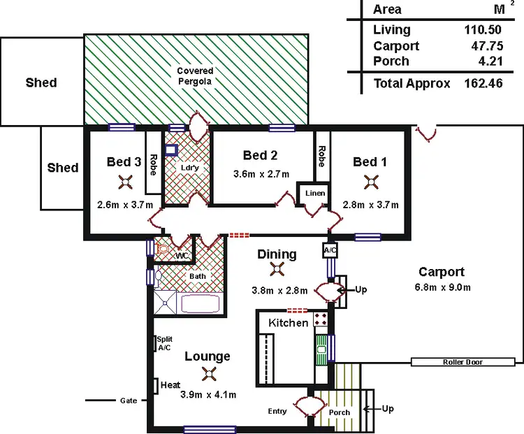 Floorplan of Homely house listing, 3 Endama Court, Craigmore SA 5114
