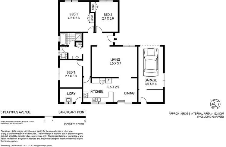 Floorplan of Homely house listing, 8 Platypus Avenue, Sanctuary Point NSW 2540