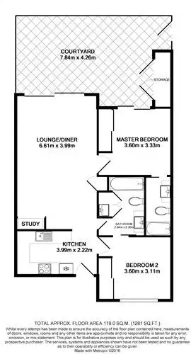 Floorplan of Homely apartment listing, 7/41 Beeston, Teneriffe QLD 4005