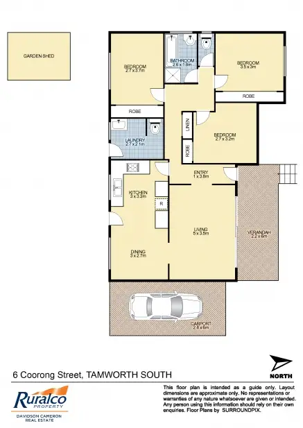 Floorplan of Homely house listing, 6 Coorong Street, Tamworth NSW 2340