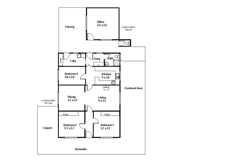 Floorplan of Homely house listing, 17 Murray Ave, Renmark SA 5341