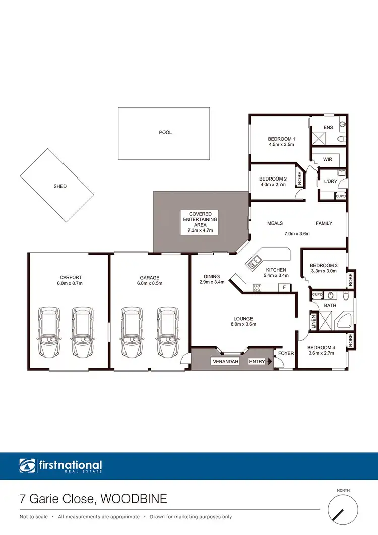 Floorplan of Homely house listing, 7 Garie Close, Woodbine NSW 2560