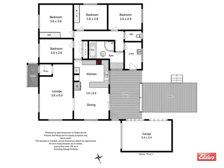 Floorplan of Homely house listing, 15 Hillfarm Drive, Park Grove TAS 7320