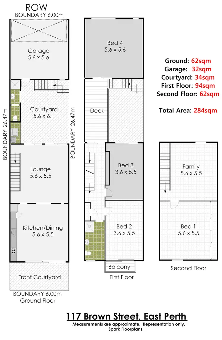 Floorplan of Homely house listing, 117 Brown Street, East Perth WA 6004