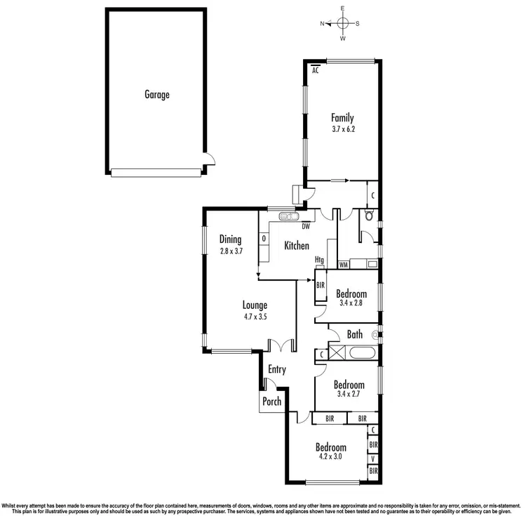 Floorplan of Homely house listing, 6 Thomas Street, Clayton VIC 3168