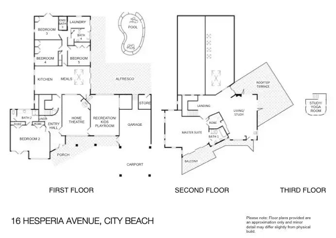 Floorplan of Homely house listing, 16 Hesperia Avenue, City Beach WA 6015